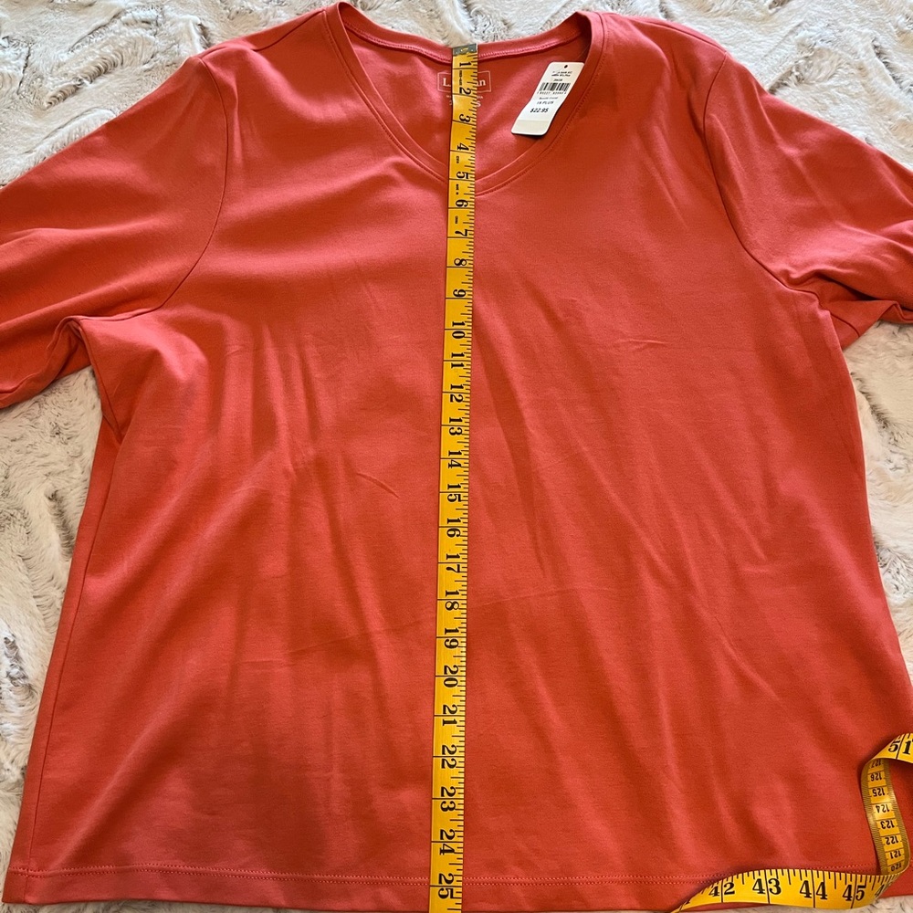 Three-quarter inch length T-shirt